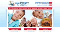 Desktop Screenshot of abcdentistryforchildren.com